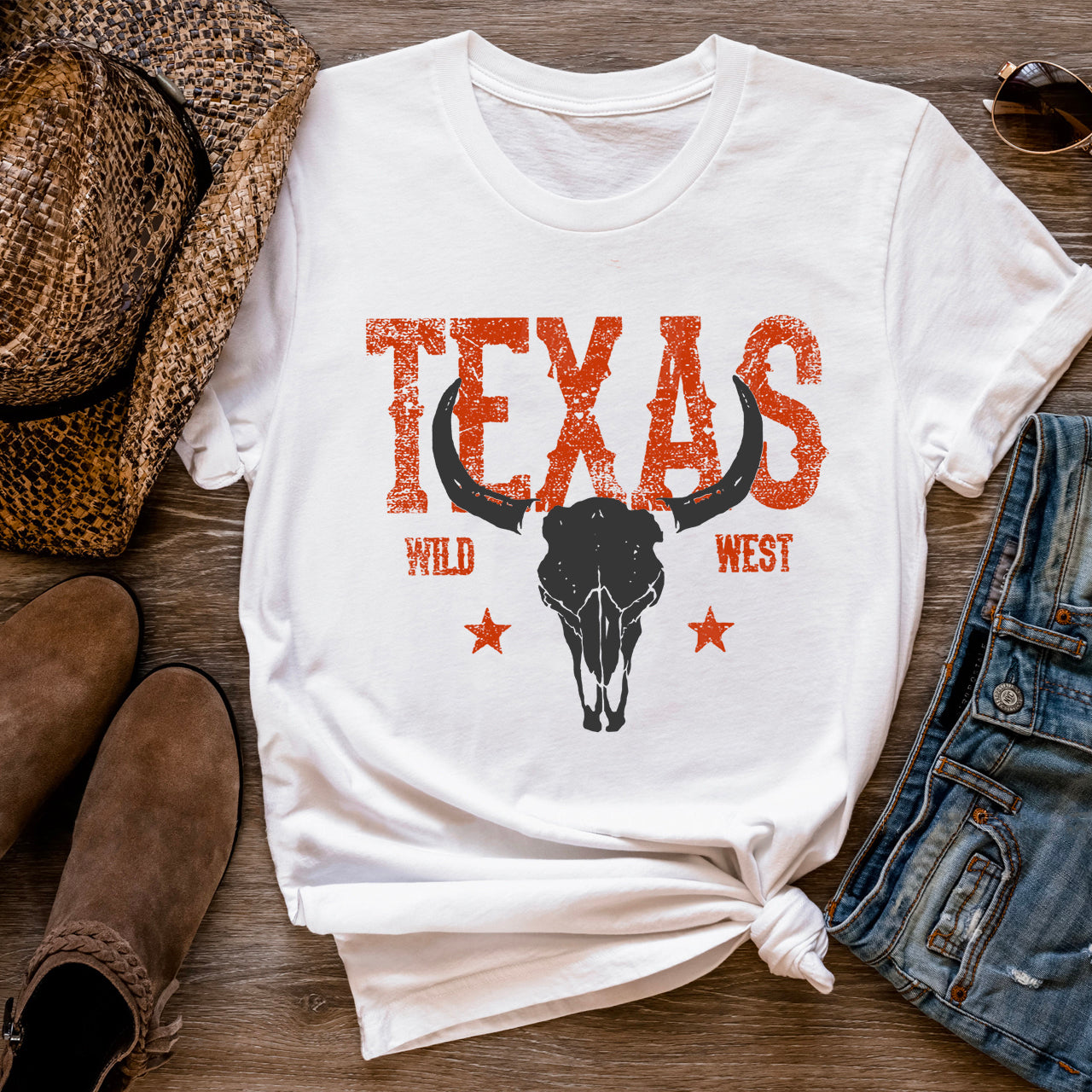Texas Vintage Inspired Cotton T-shirt