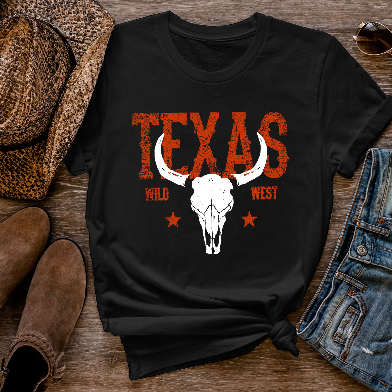 Texas Vintage Inspired Cotton T-shirt