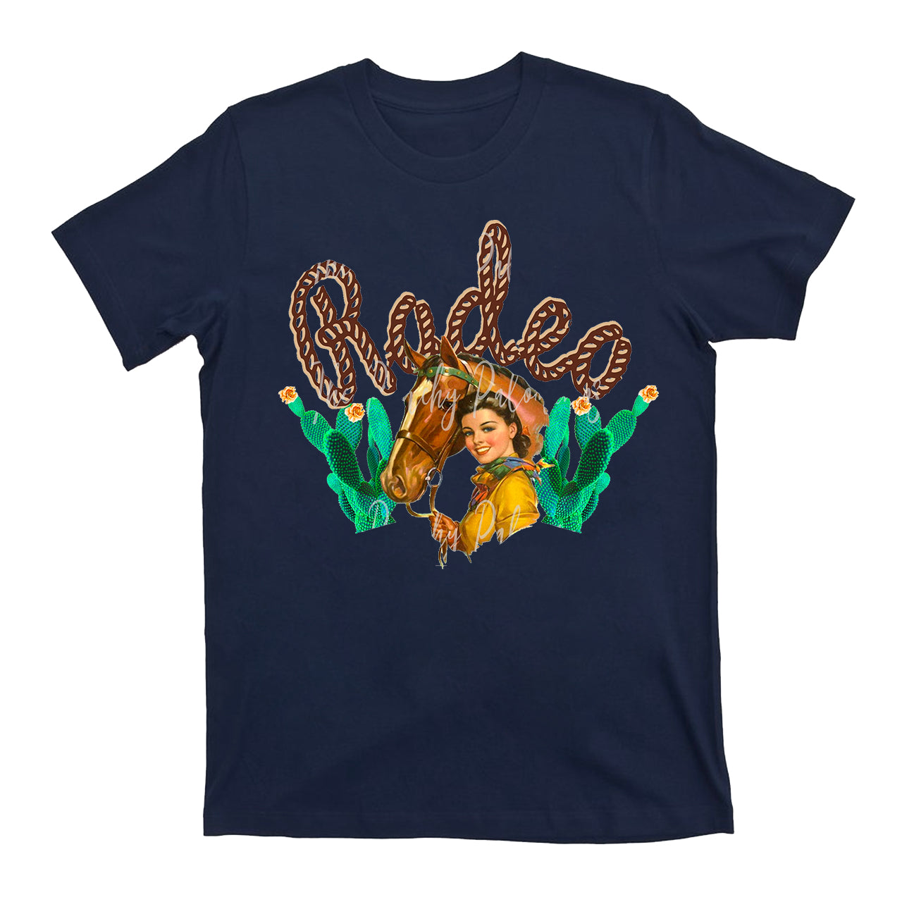 Vintage Retro Rodeo Cowgirl T-Shirts