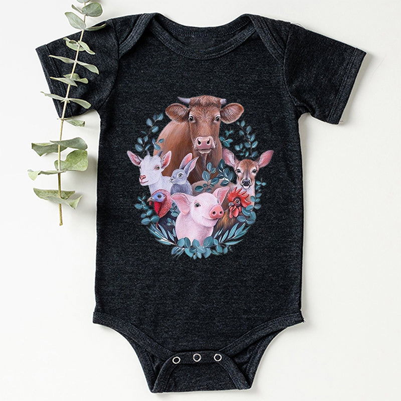 Farm Friends Baby Bodysuit