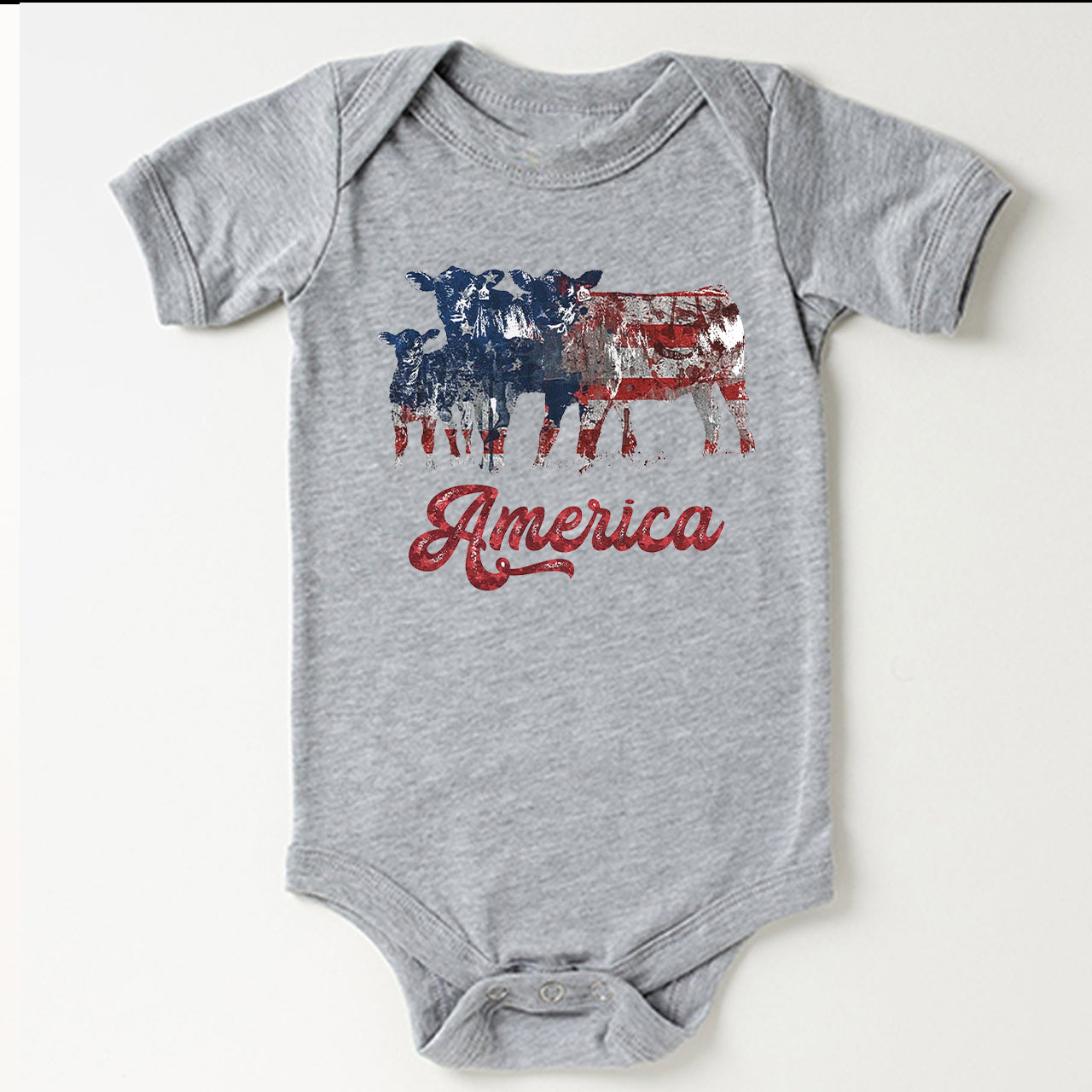America 4th Of July Memorial Day Baby Bodysuit