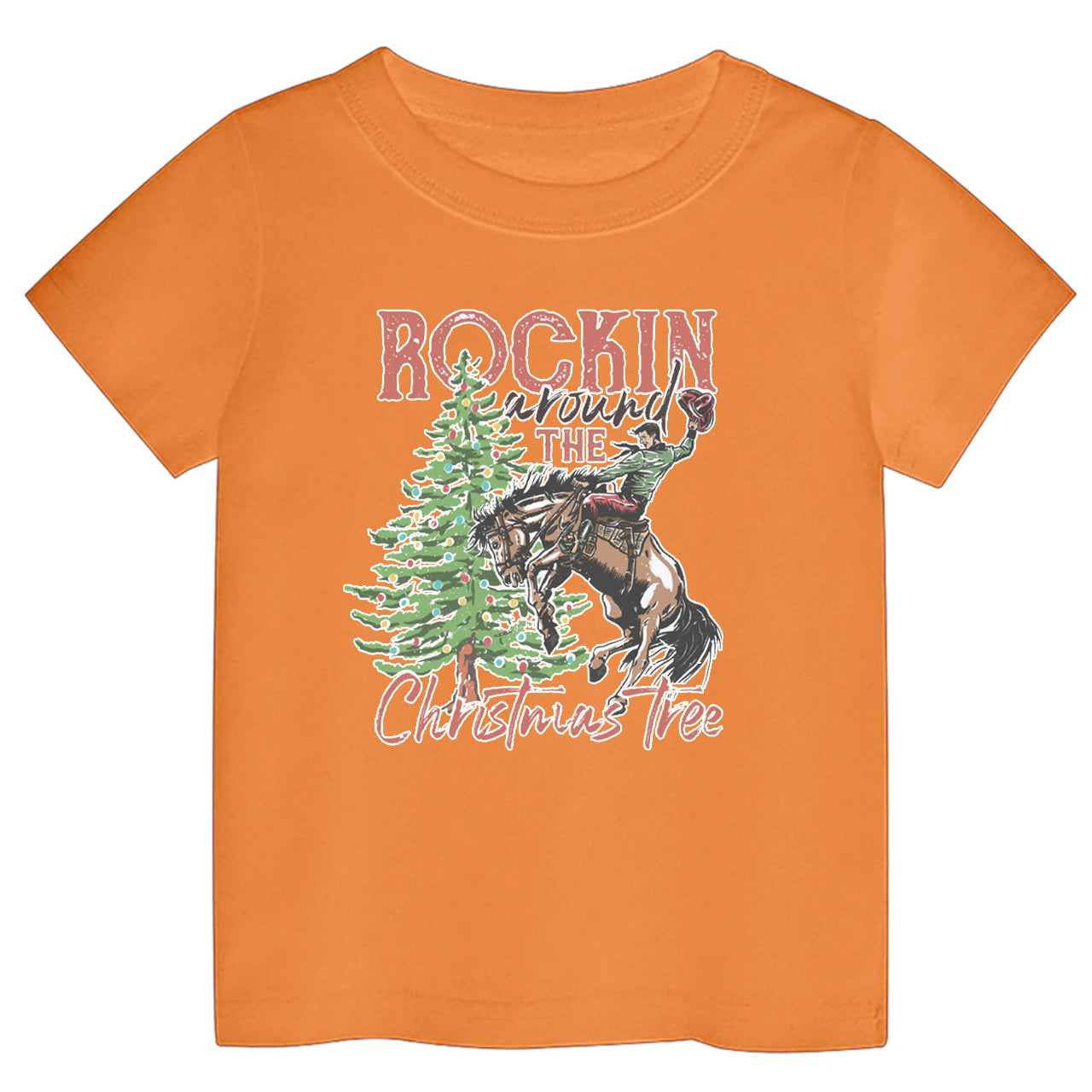 Rockin' Around The Christmas Tree Kids T-shirts