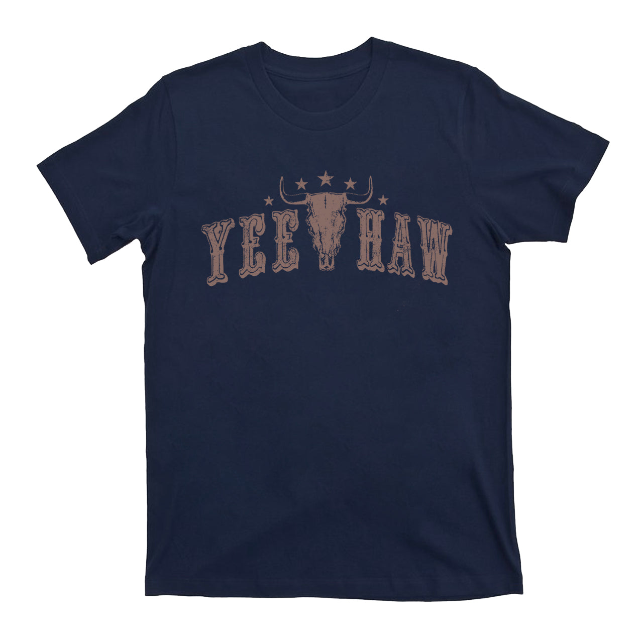Yee-Haw Cowboy Retro Cow Skull T-Shirts