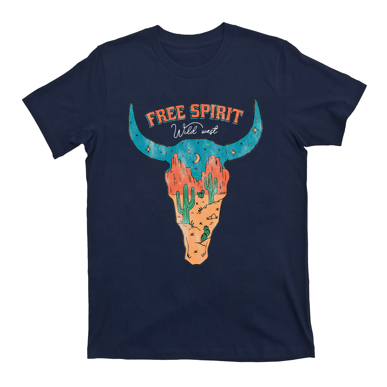 Vintage Western Free Spirit Distressed T-Shirts