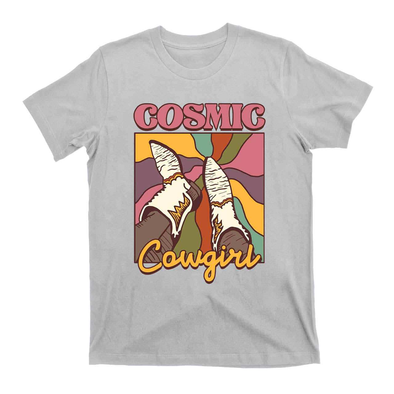 Cosmic Cowgirl Boots Cowboy T-Shirts