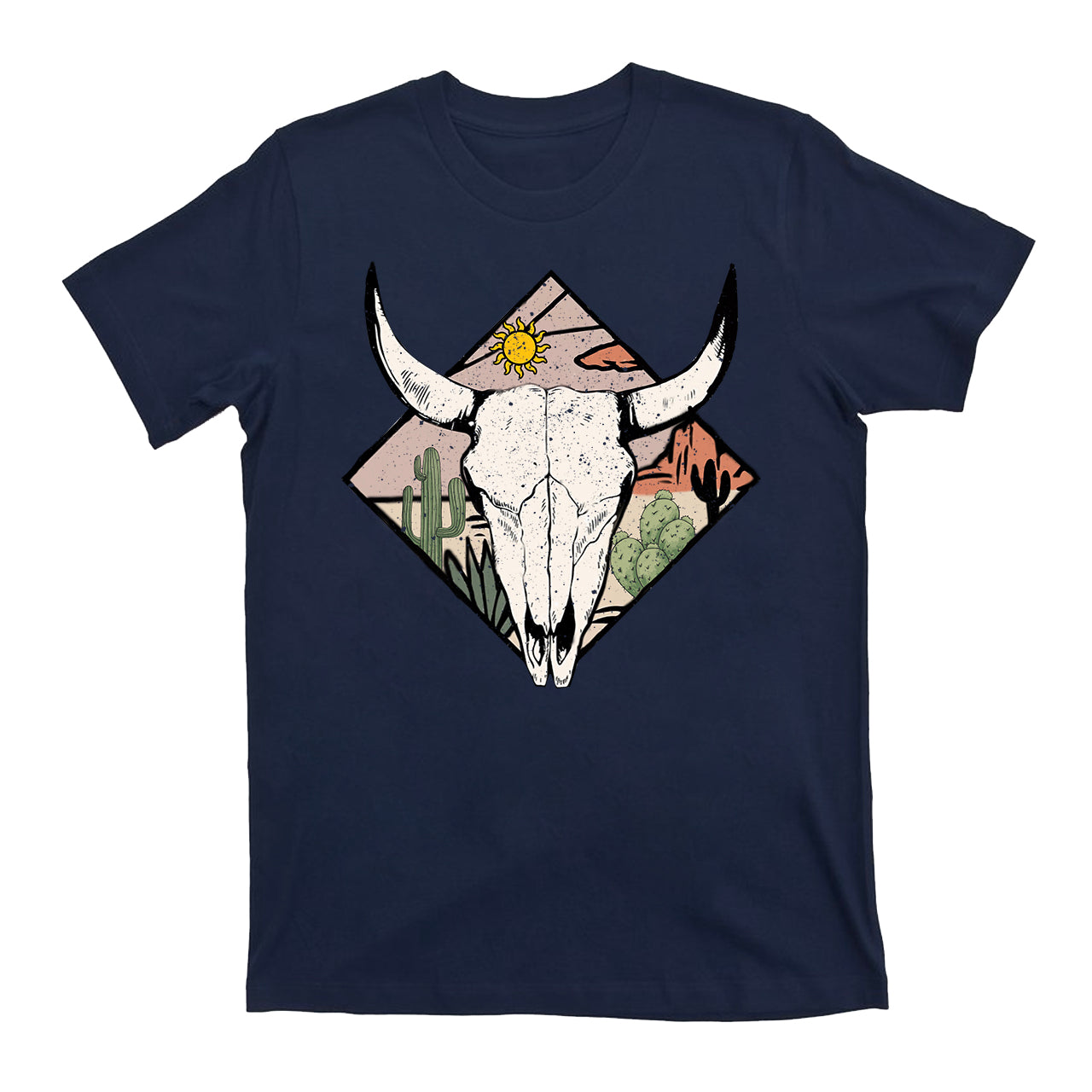 Boho Cow Skull Shirts