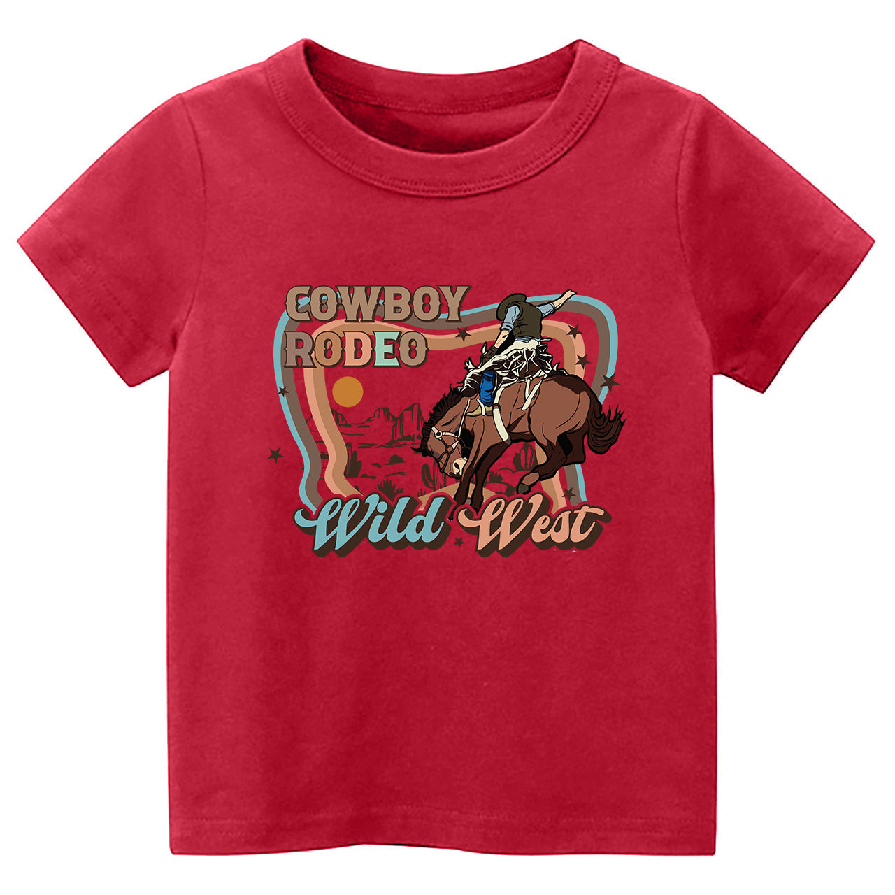 Cowboy Rodeo Wild West Cowboy Kids T-shirt
