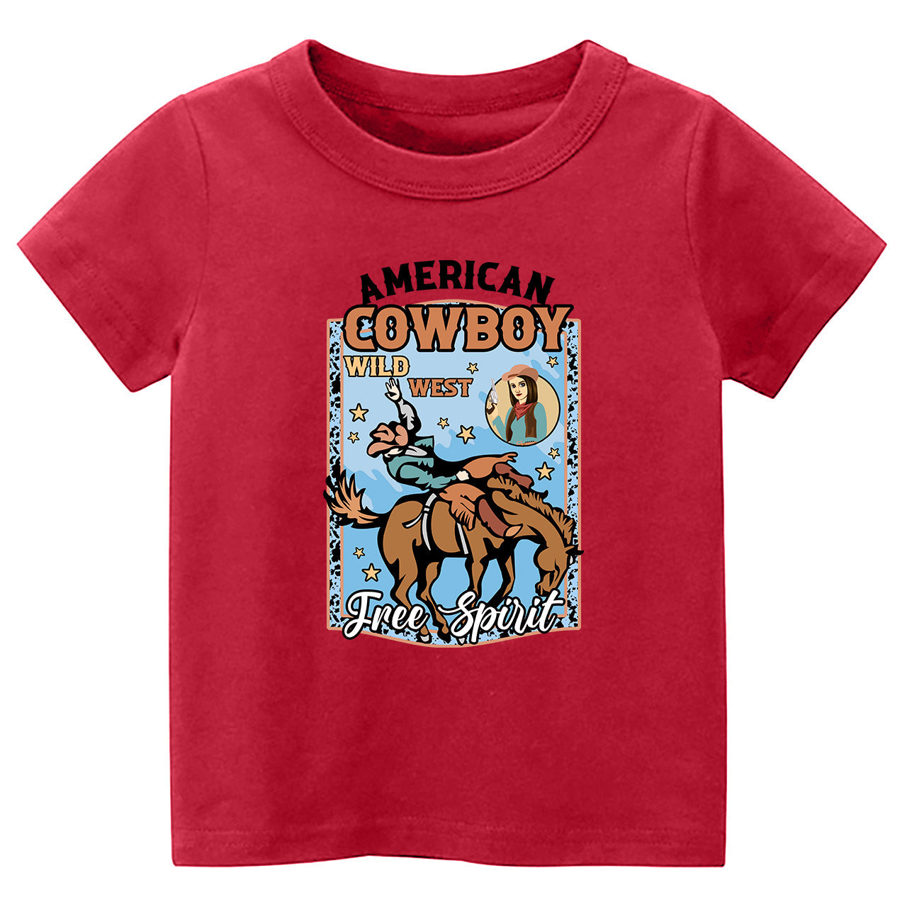 American Cowboy Free Spirit Cowboy Kids T-shirt