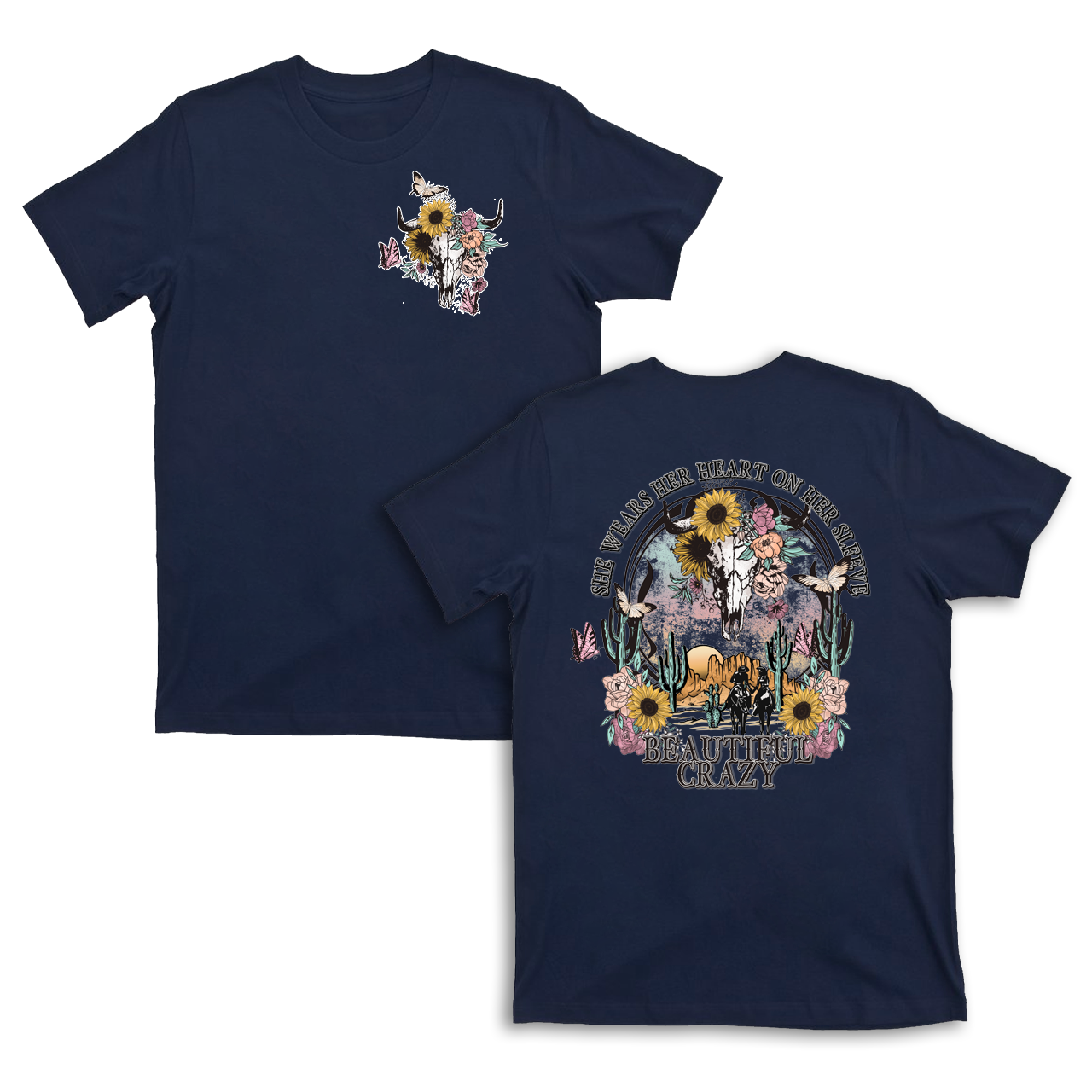 Beautiful Crazy Cowboy T-Shirts