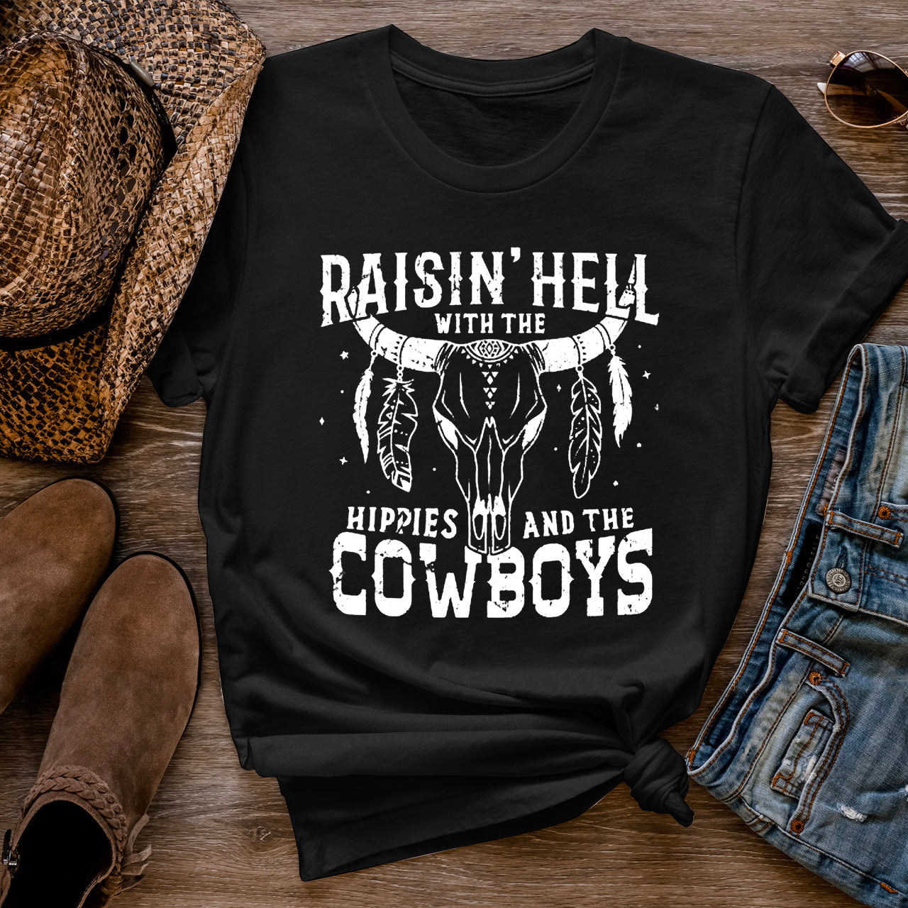 Raisin Hell With The Hippies T-shirts