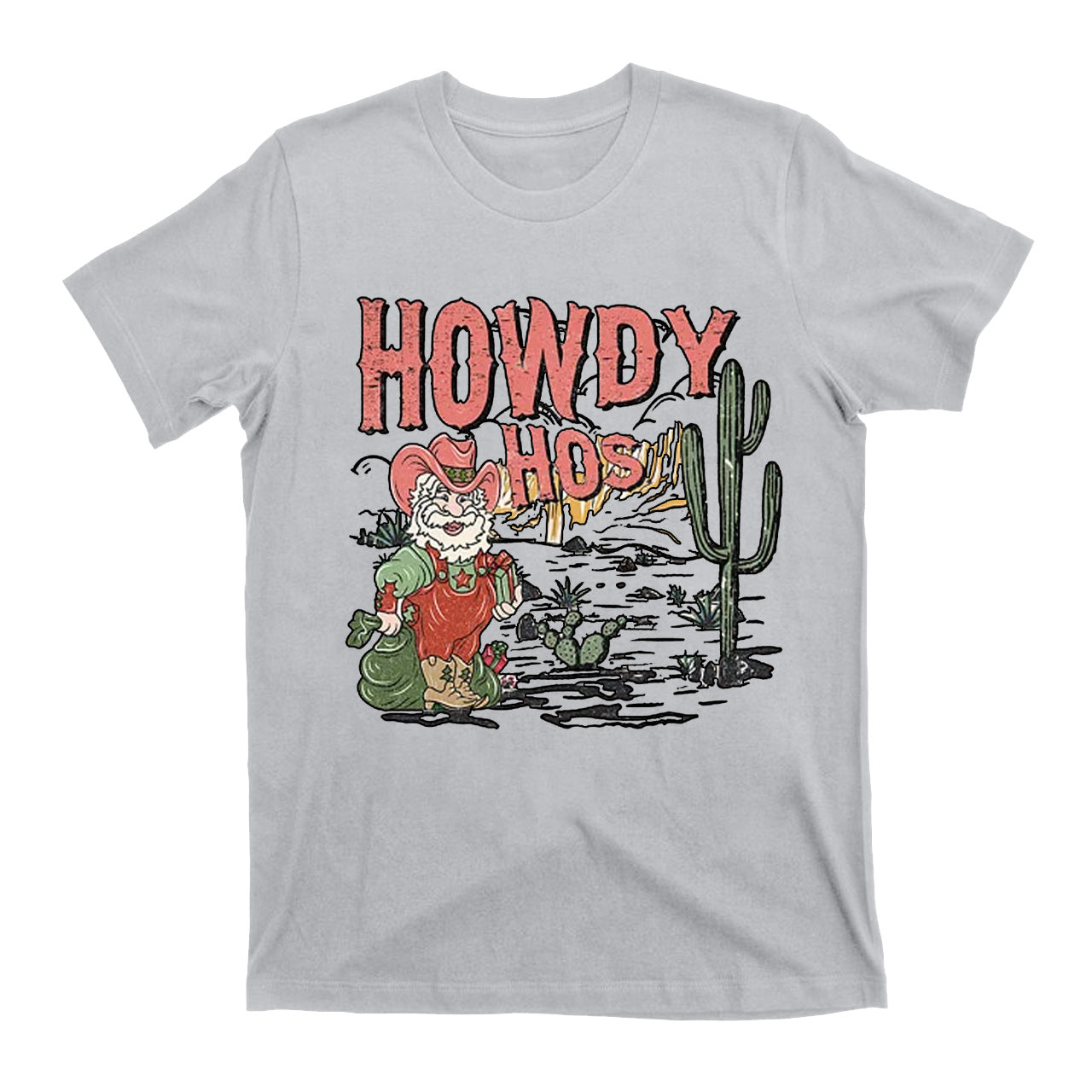 Retro Western Howdy Hos Christmas Shirts