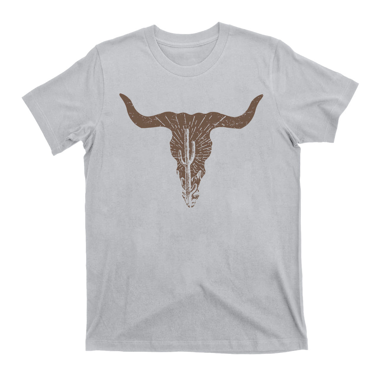 Cow Skull Desert Cactus Cowboys T- Shirts
