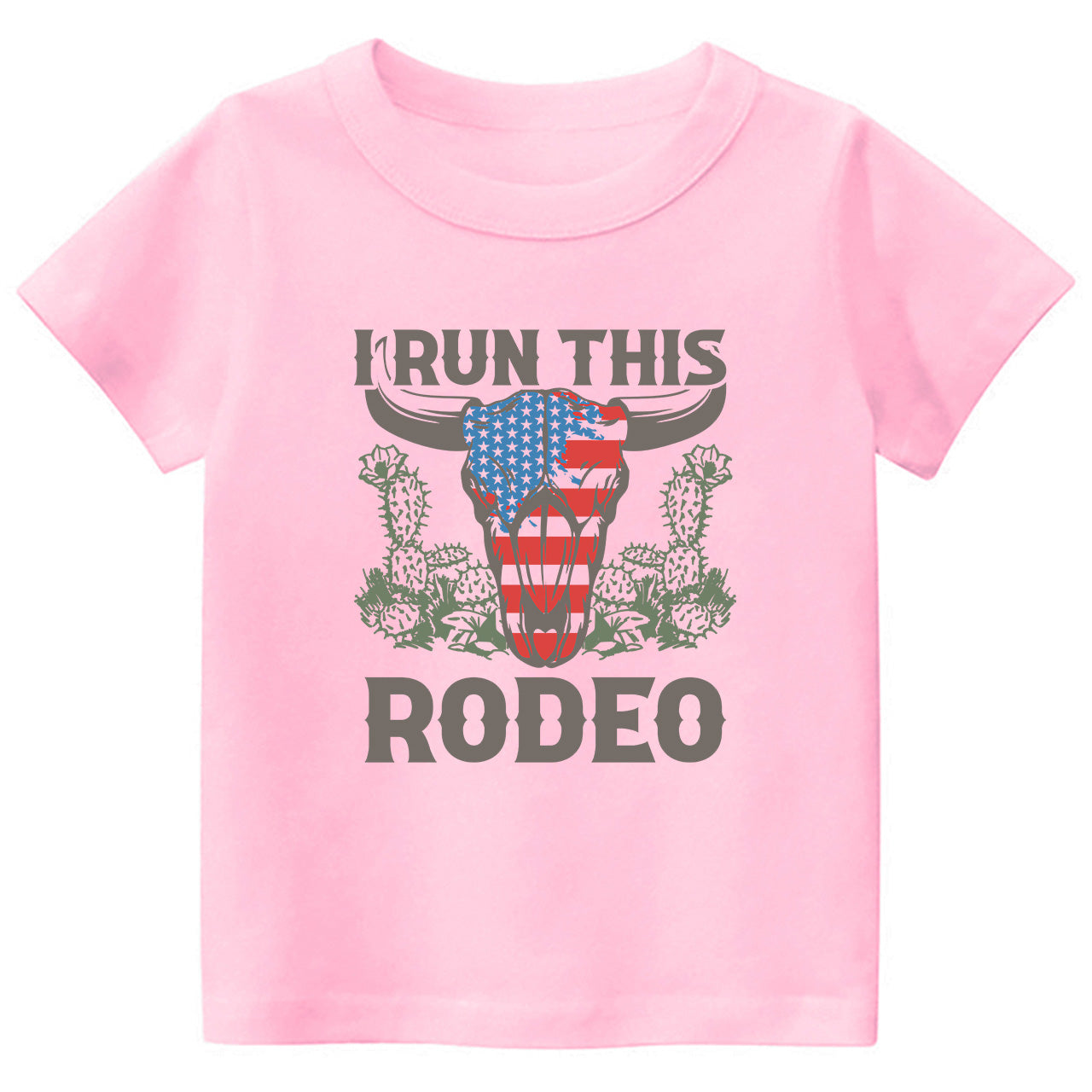 I Run This Rodeo Cowboy Kids T-shirt