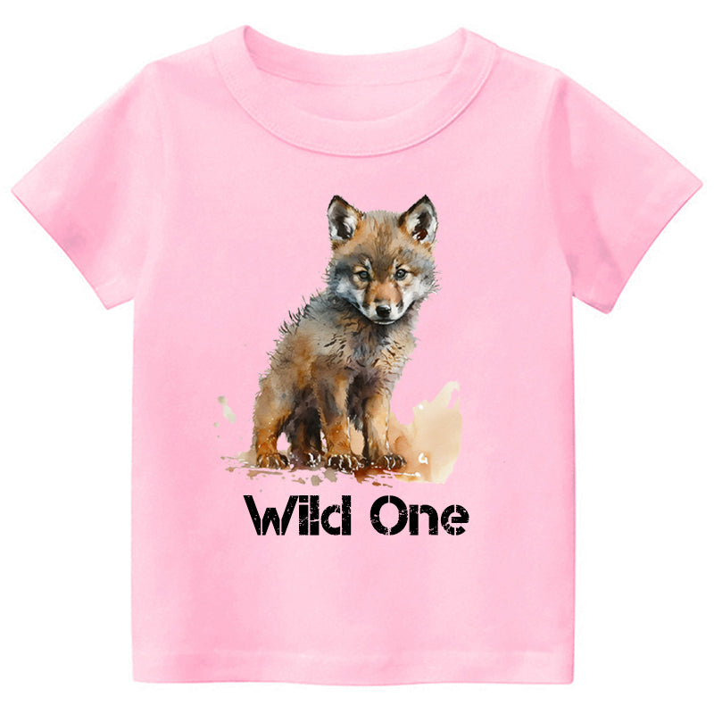 Wild One Wolf Kids T-shirt