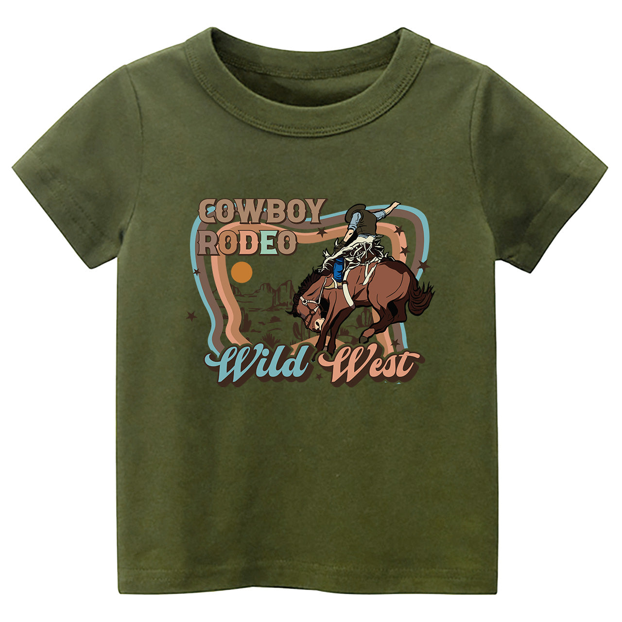Cowboy Rodeo Wild West Cowboy Kids T-shirt