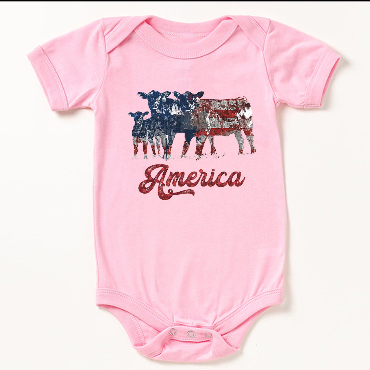 America 4th Of July Memorial Day Baby Bodysuit