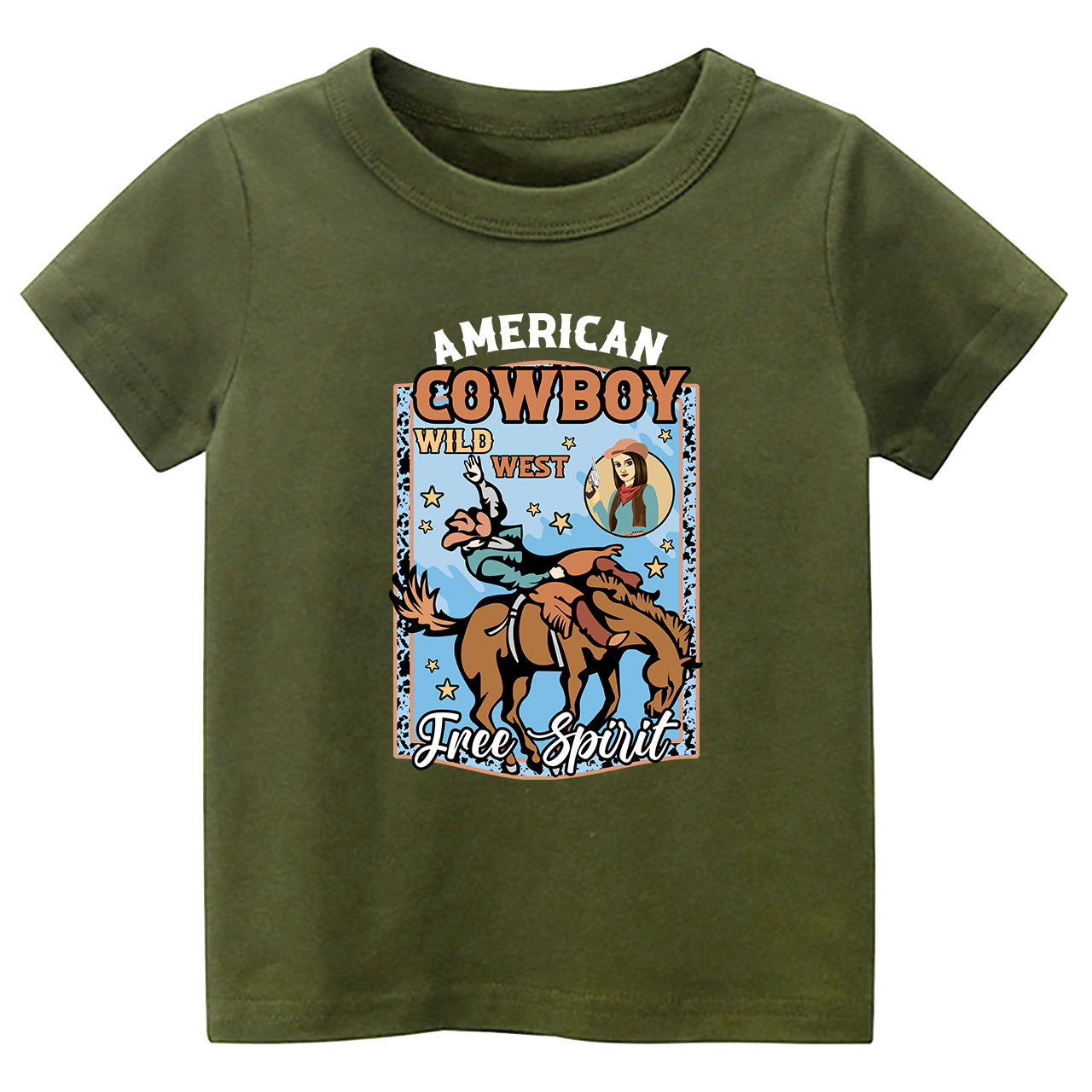 American Cowboy Free Spirit Cowboy Kids T-shirt