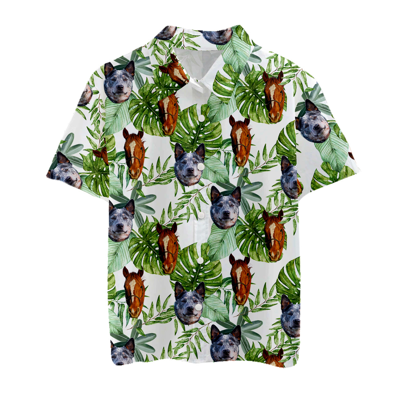 Personalized Pattern Hawaiian Button Up Shirts For Cowboys