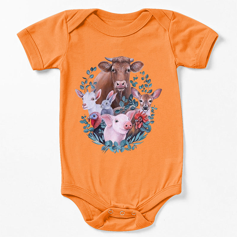 Farm Friends Baby Bodysuit