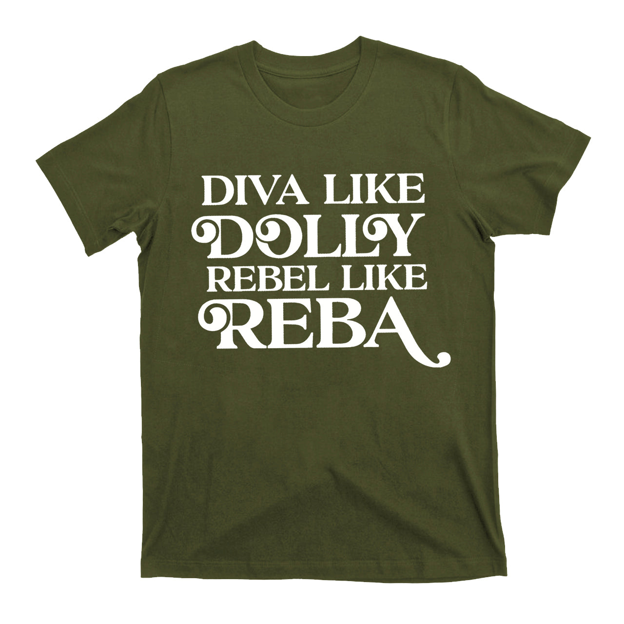 Diva Like Dolly Rebel Like Reba Cowboy T-Shirts