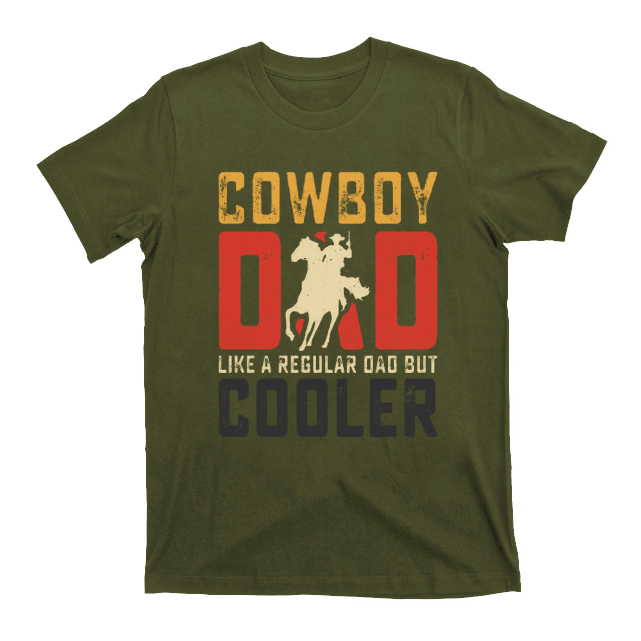 Cowboy Dad Like A Regular Dad But Cooler Vintage Cowboy T-Shirt