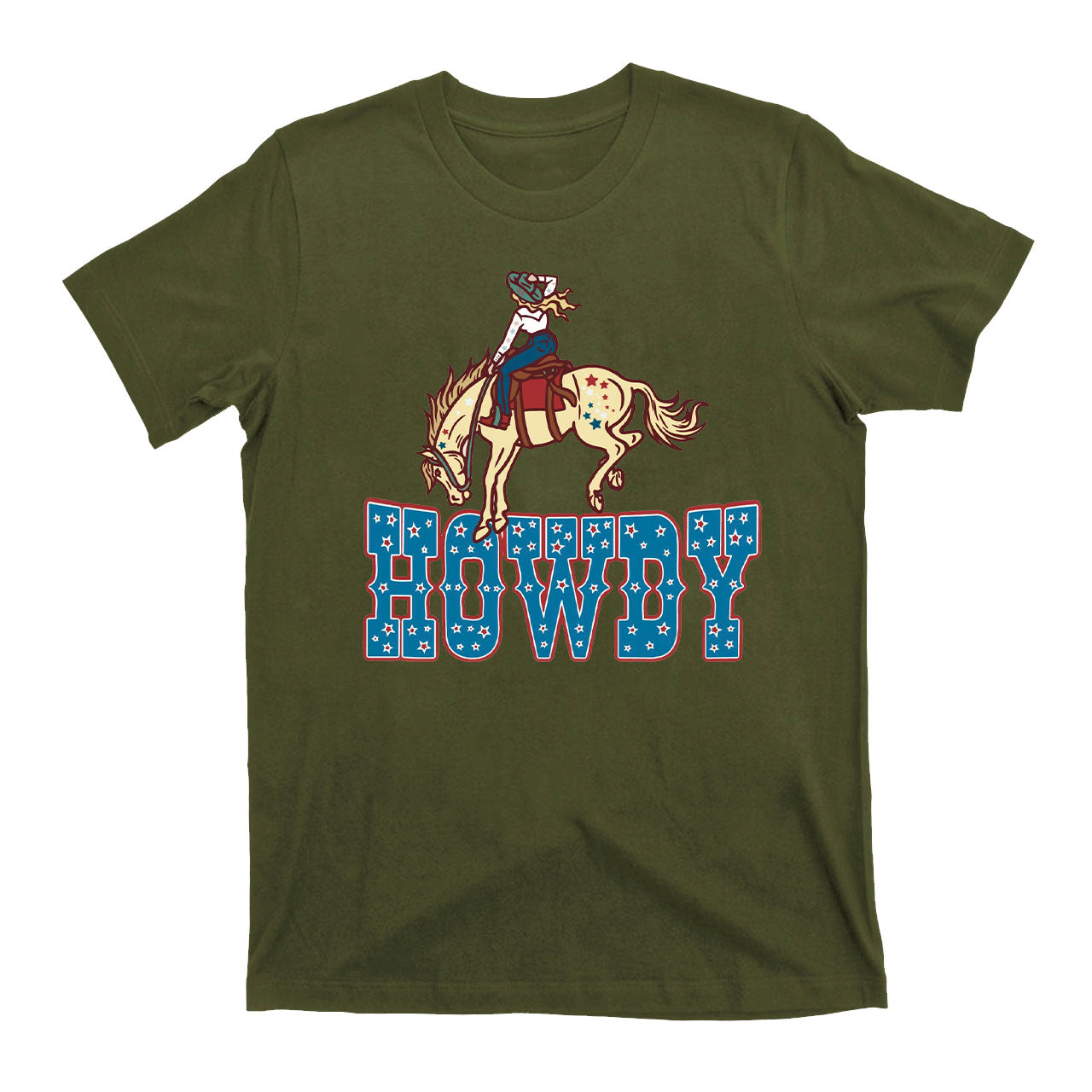 Howdy America Cowgirl Retro Cowboy T-Shirts