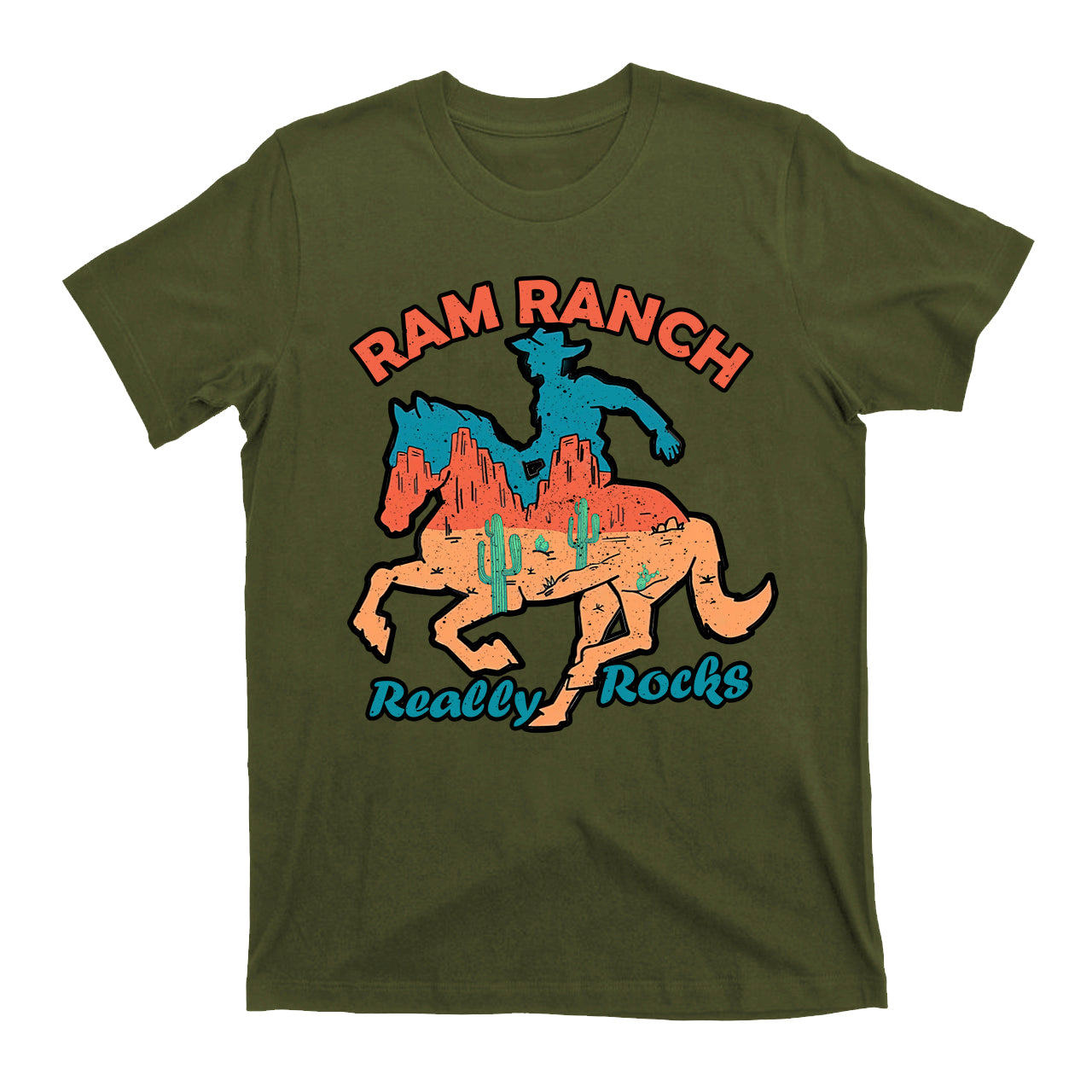Ram Ranch Really Rocks Cowboy T-Shirts