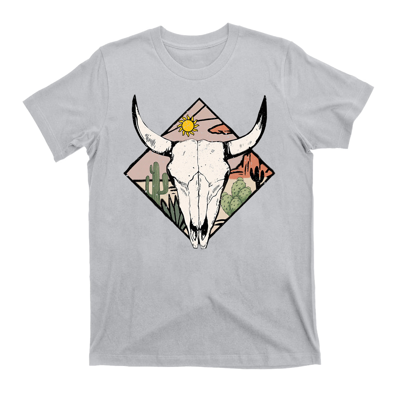 Boho Cow Skull Shirts