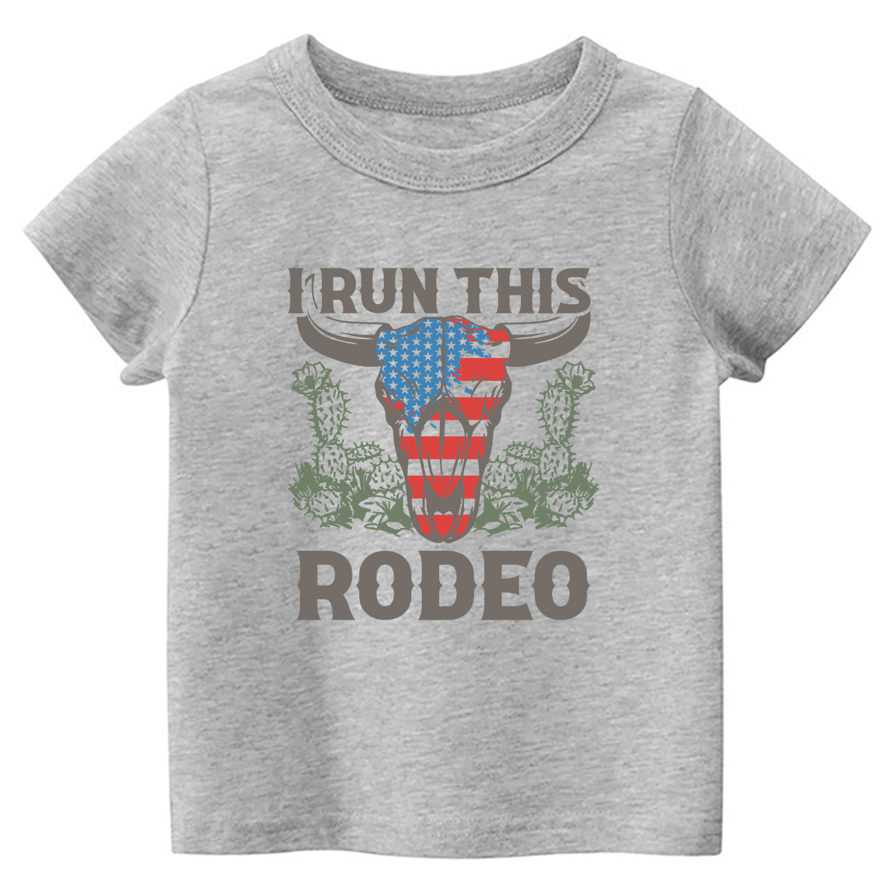 I Run This Rodeo Cowboy Kids T-shirt