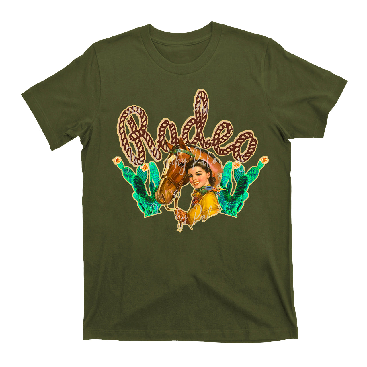 Vintage Retro Rodeo Cowgirl T-Shirts