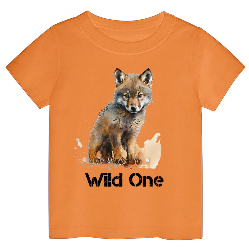 Wild One Wolf Kids T-shirt