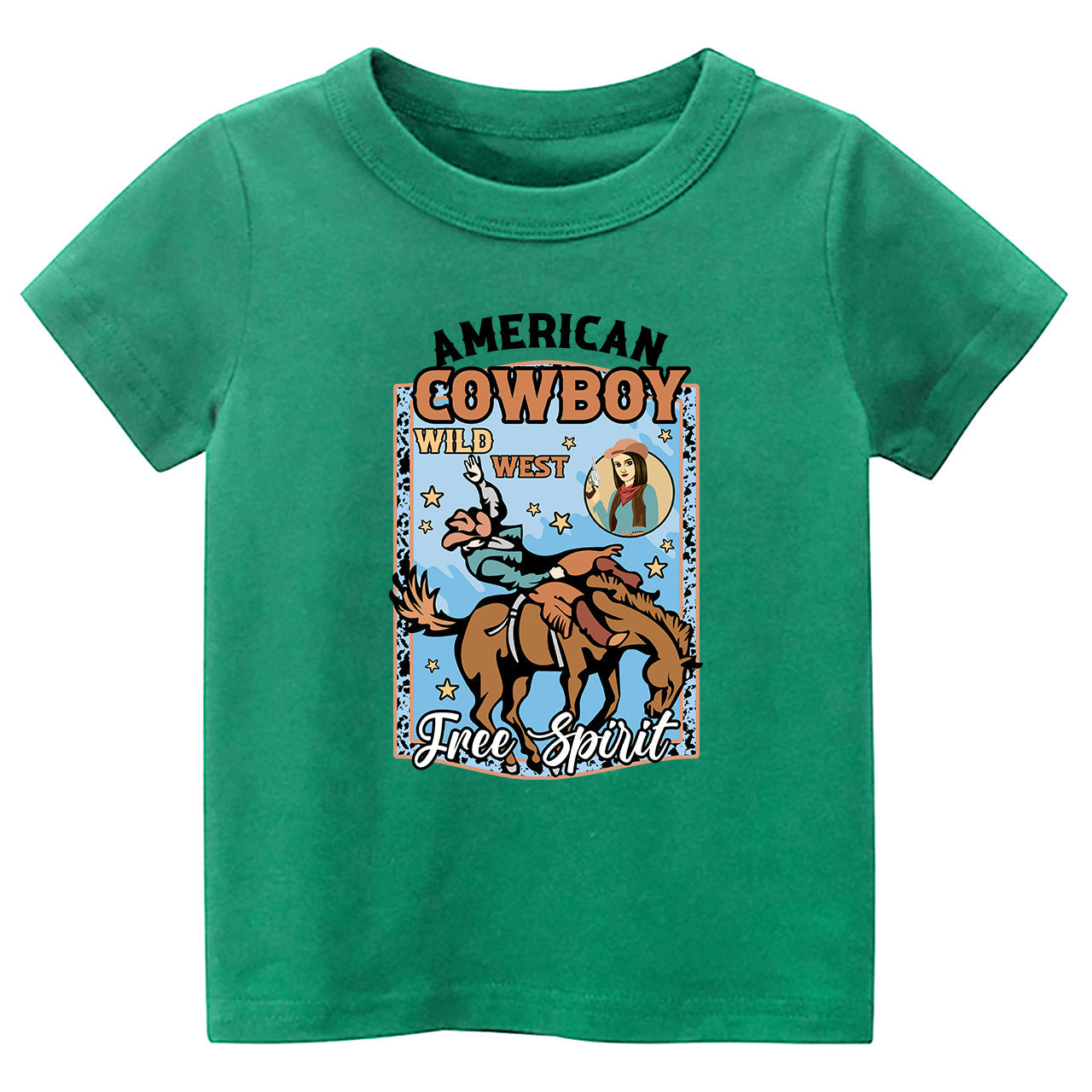 American Cowboy Free Spirit Cowboy Kids T-shirt