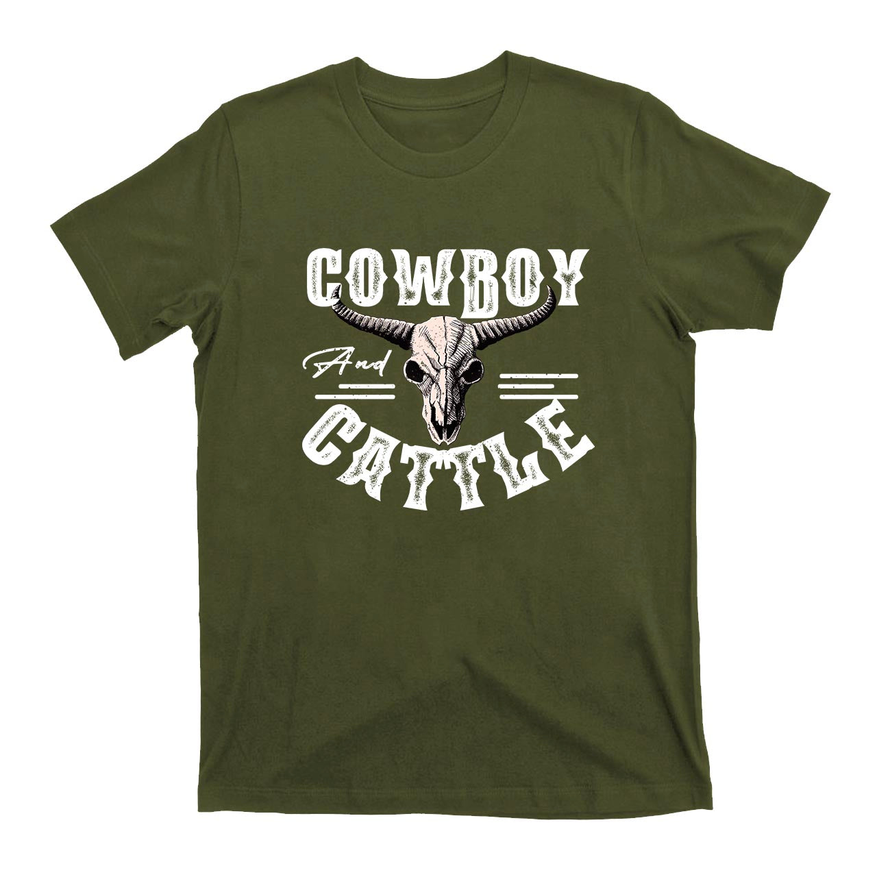Cowboy And Cattle Western Cowboy T-Shirts