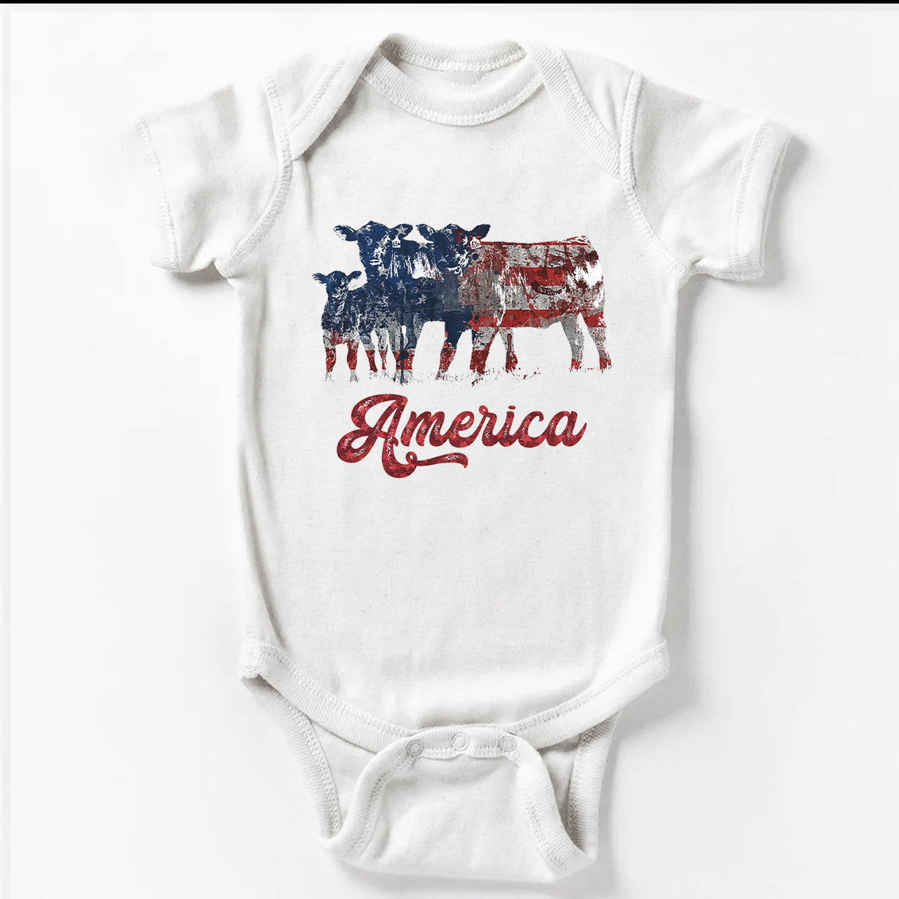 America 4th Of July Memorial Day Baby Bodysuit