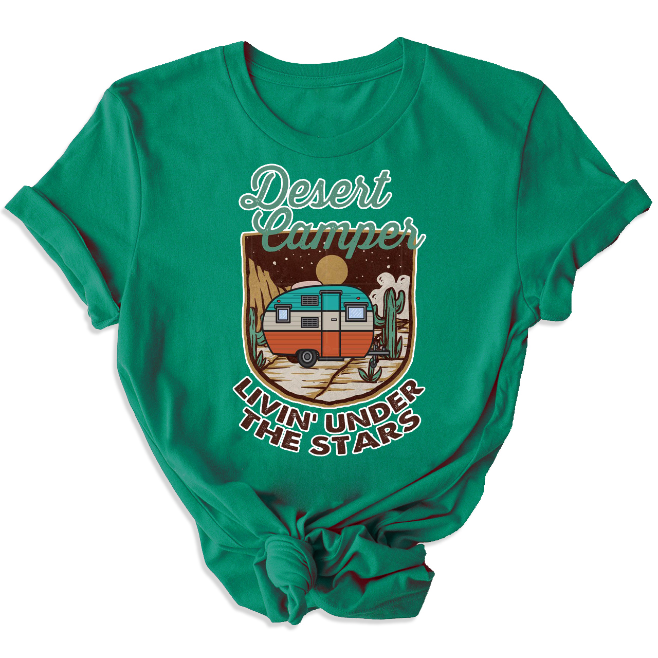 Desert Camper Livin' Under The Stars Cowboy Tees
