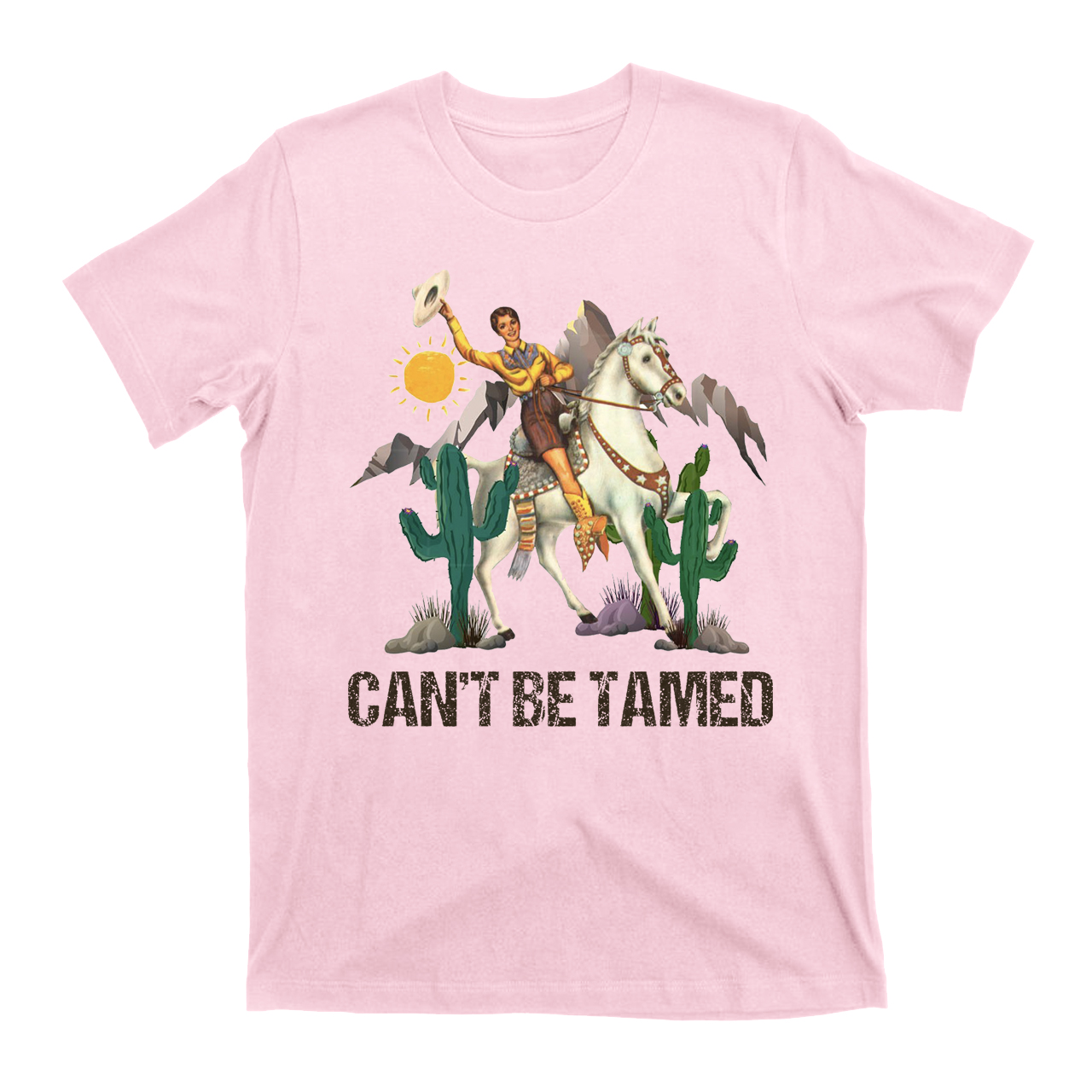 Can't Be Tamed Cowboy T-shirts