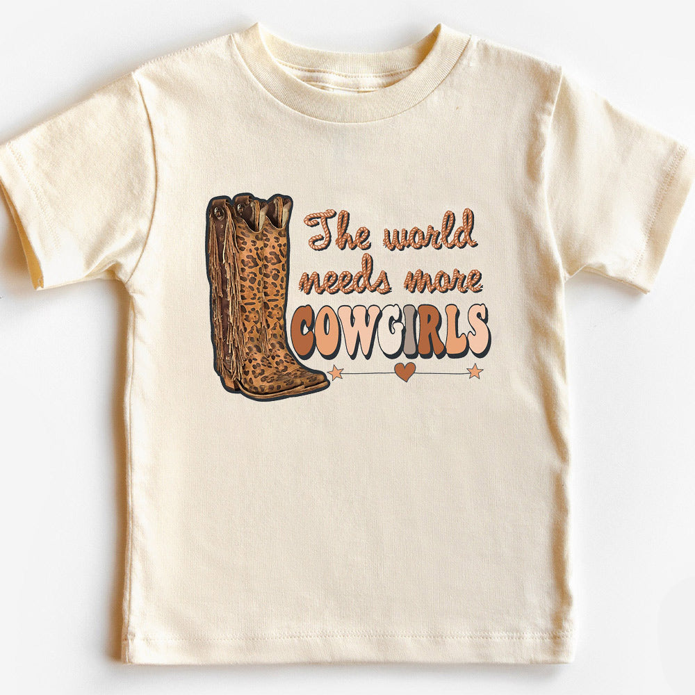 The World Needs More Cowgirls Vintage Kids T-shirt