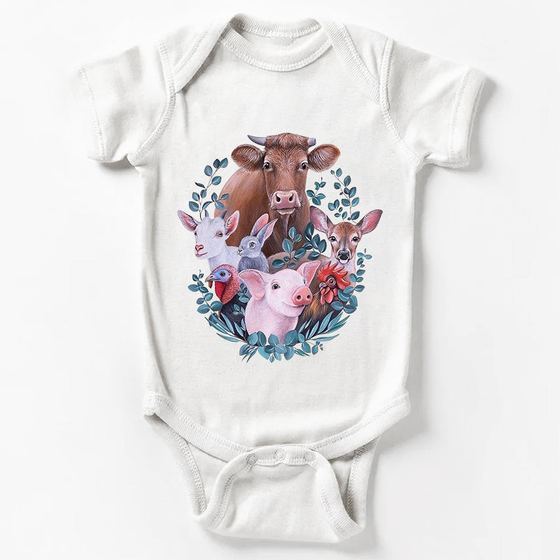 Farm Friends Baby Bodysuit