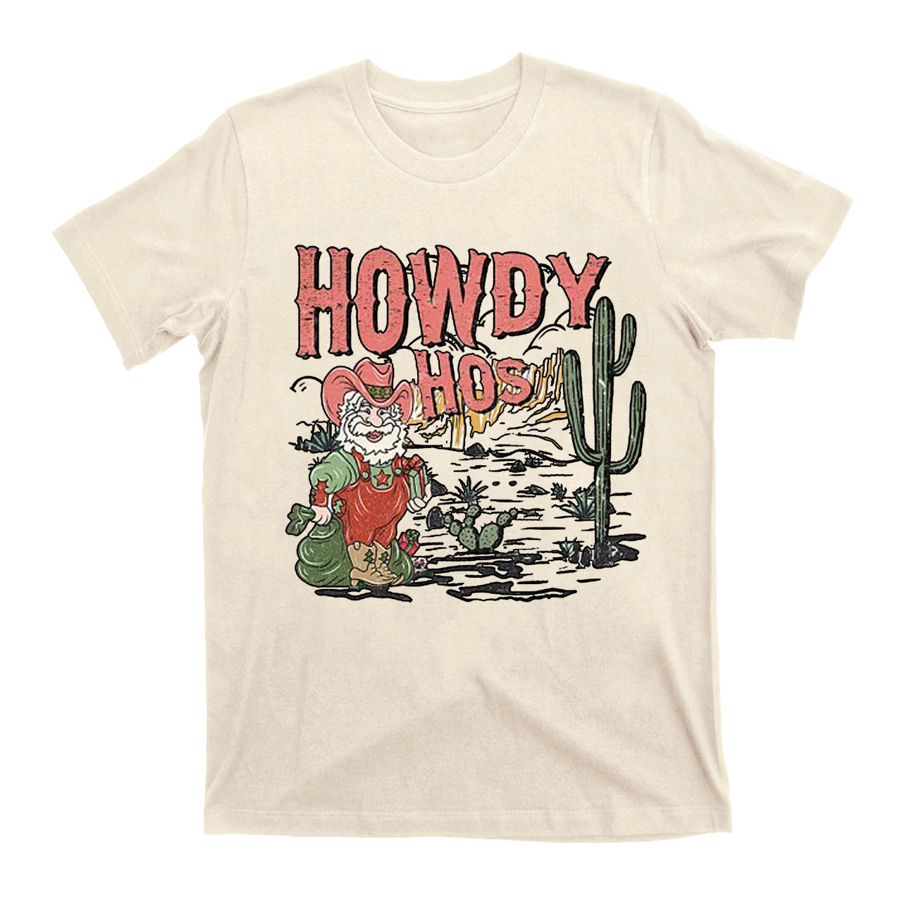 Retro Western Howdy Hos Christmas Shirts