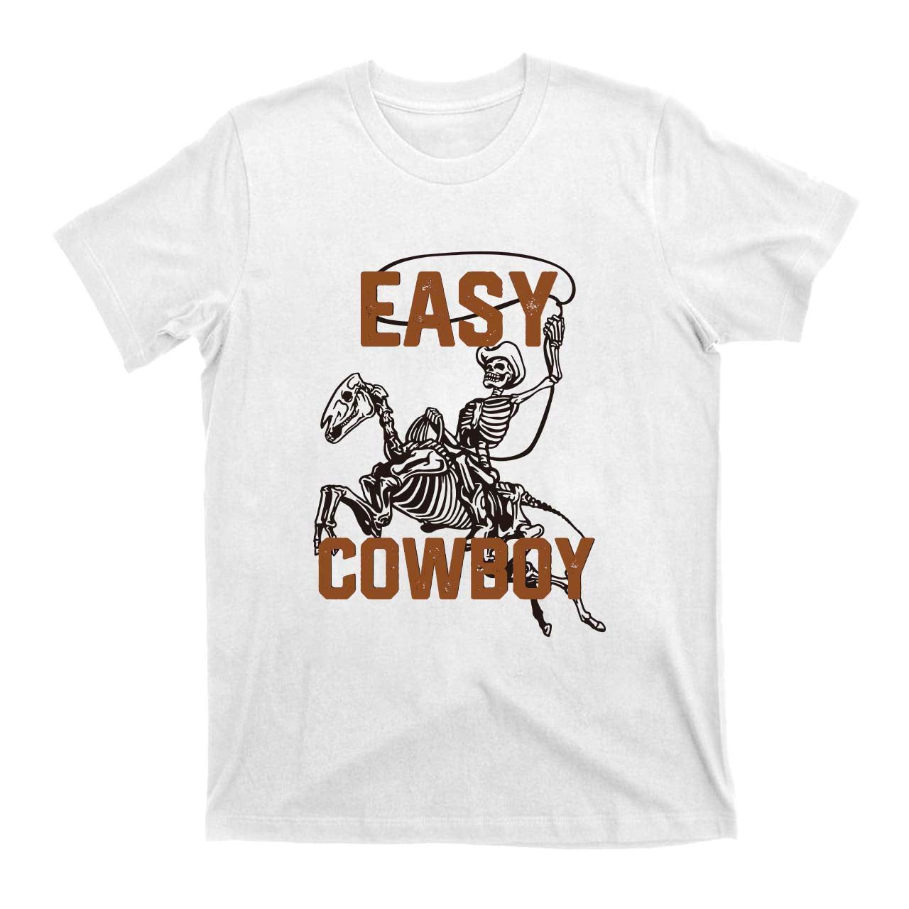 Easy Cowboy Skeleton Cowboy T-Shirts
