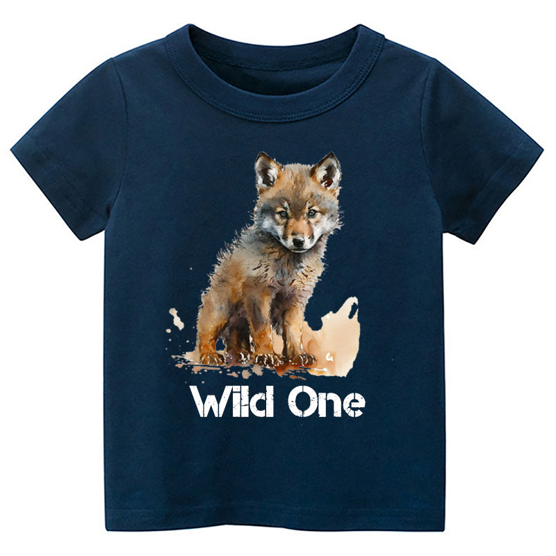 Wild One Wolf Kids T-shirt