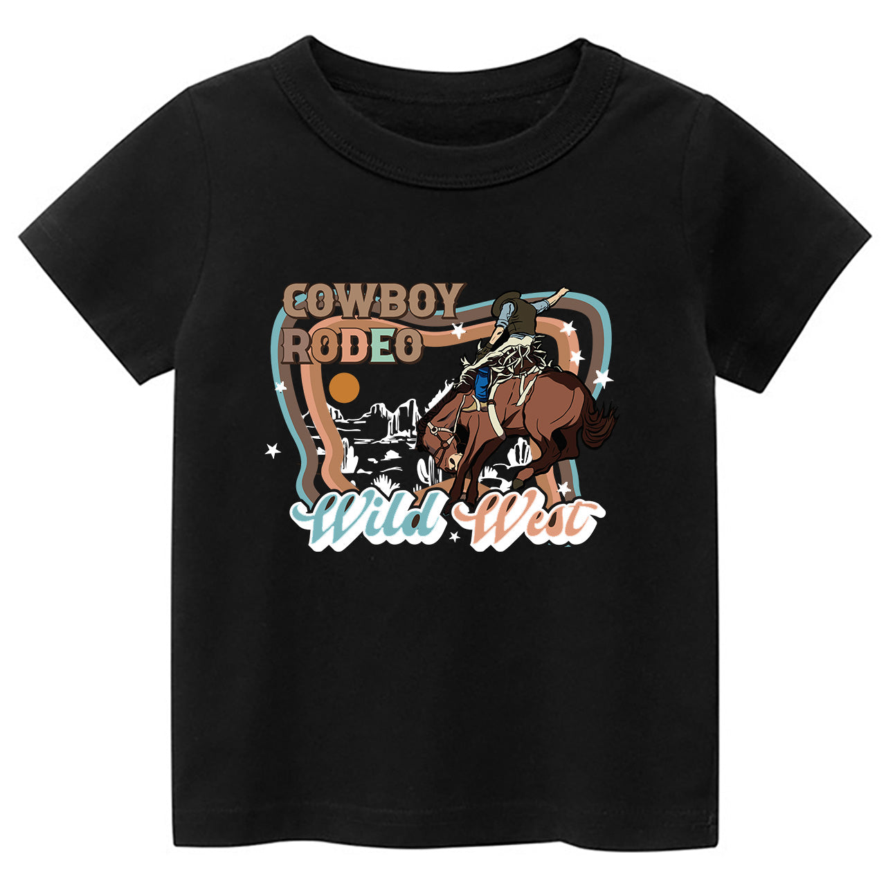 Cowboy Rodeo Wild West Cowboy Kids T-shirt