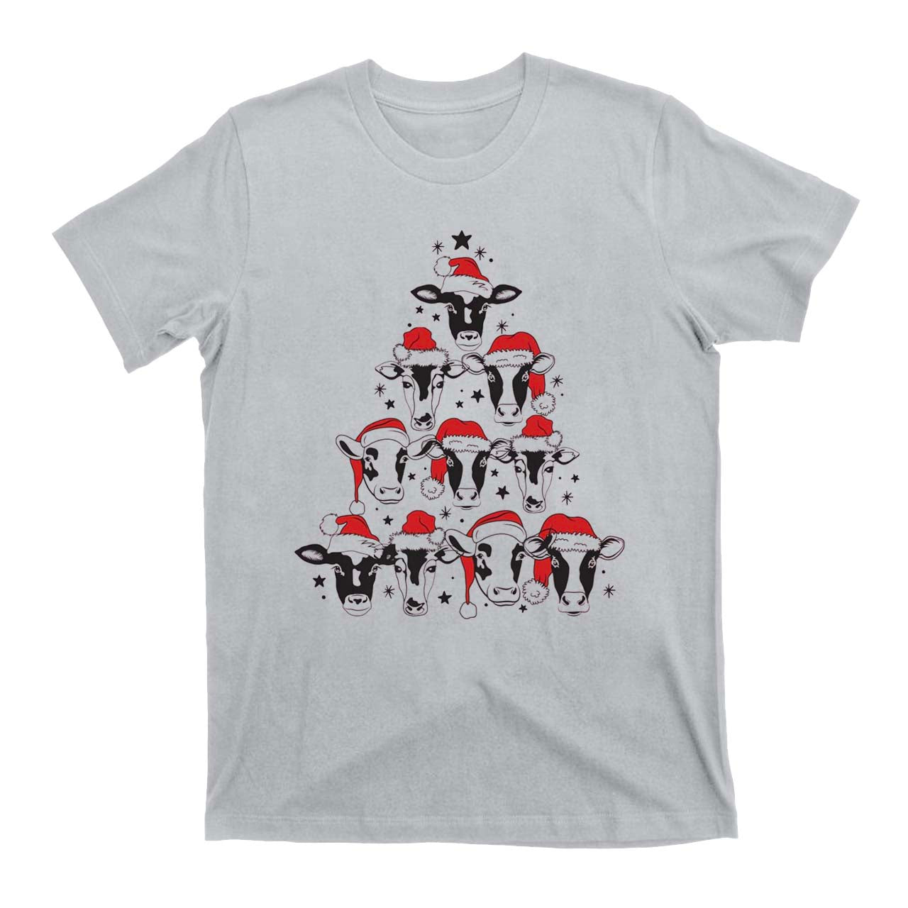 Christmas Cow Country Cowboy T-Shirt