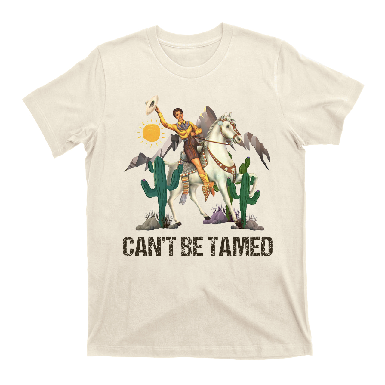 Can't Be Tamed Cowboy T-shirts