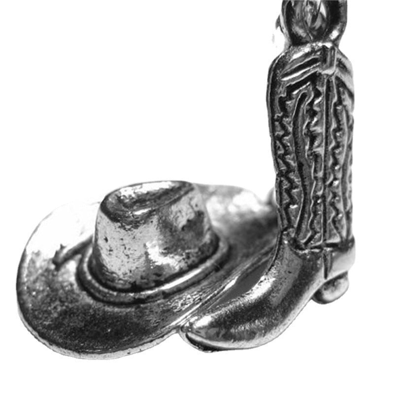 Cowboy Western Asymmetric Boot Earrings