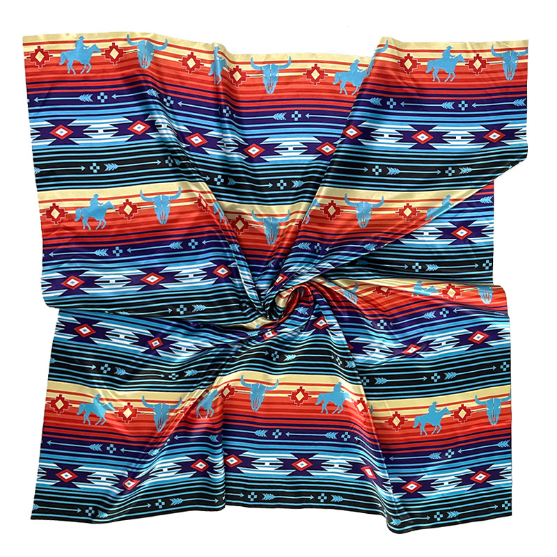 Ethnic Retro Denim Scarf