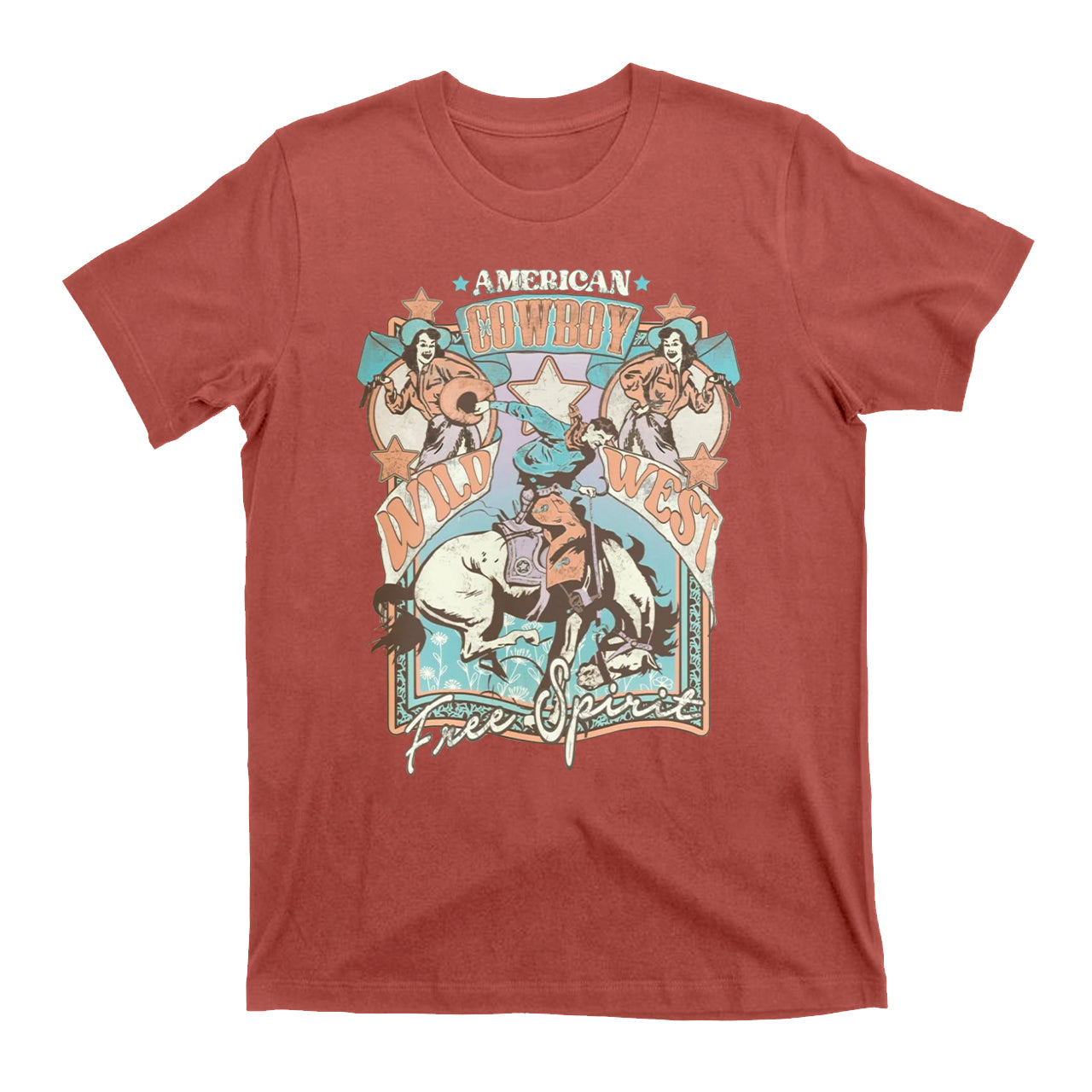 American Cowboy Wild West Cowboy T-Shirts