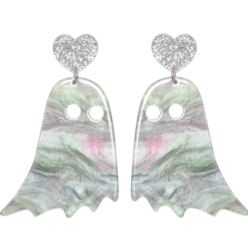 Colorful Ghost Acrylic Earrings