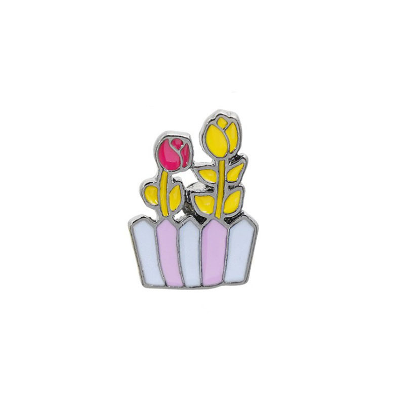 Cute Cactus Flowers Pin Set