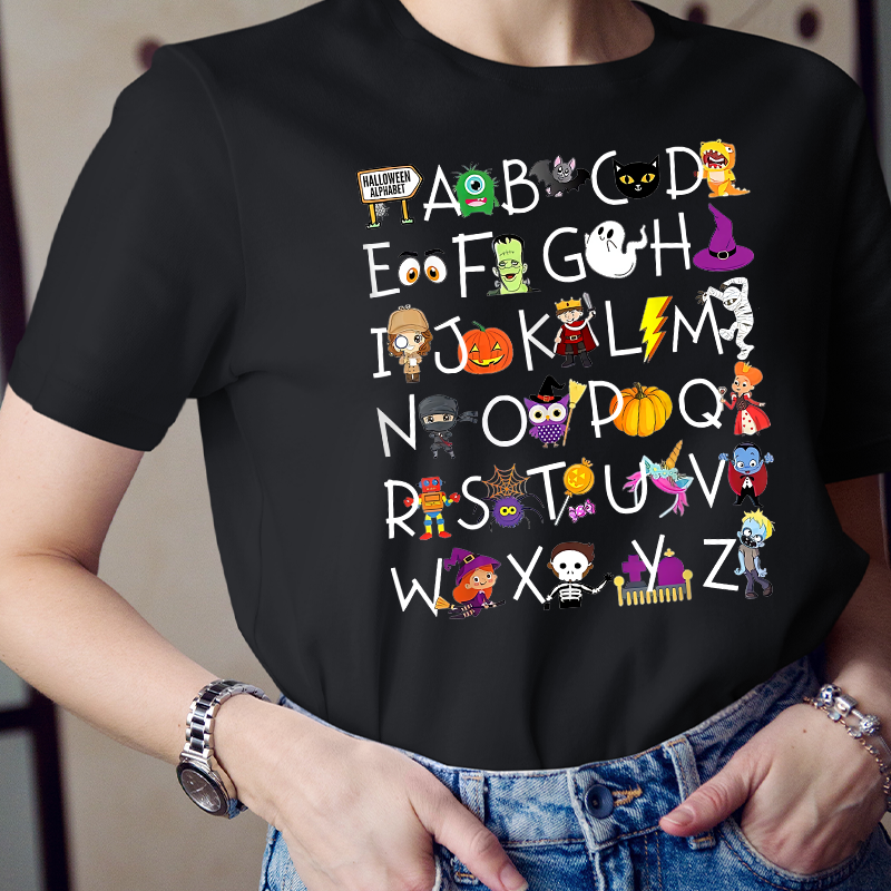 Halloween Alphabet T-Shirt